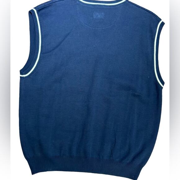 Gear for Sports Mens XL V-neck Navy Cotton Sweater Vest Jeep Embroidered - Picture 2 of 6